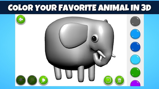 Kids 3D Animal Coloring Pages