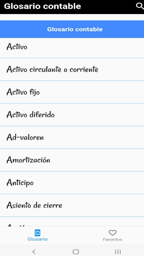 Android application Gloscount screenshort