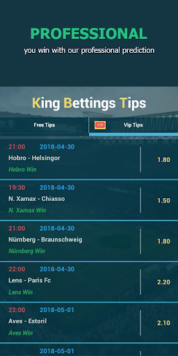 King Betting Tips Football App Screen 2