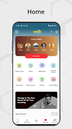 Android application Smart Academy screenshort