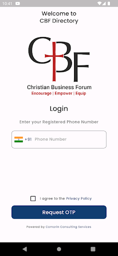 Android application Christian Business Forum screenshort