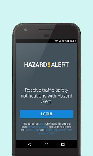 Android application Hazard Alert screenshort