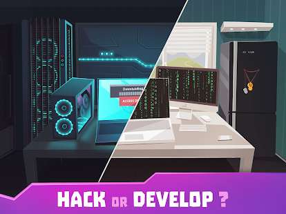 Hacker or Dev Tycoon? Tap Sim 2.4.2 APK screenshots 6