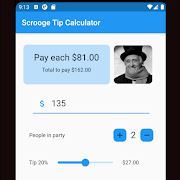 Scrooge Tip Calculator