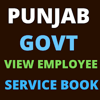 PunjabGovt EmployeeServiceBook