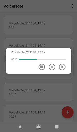 VoiceNote Screen 2