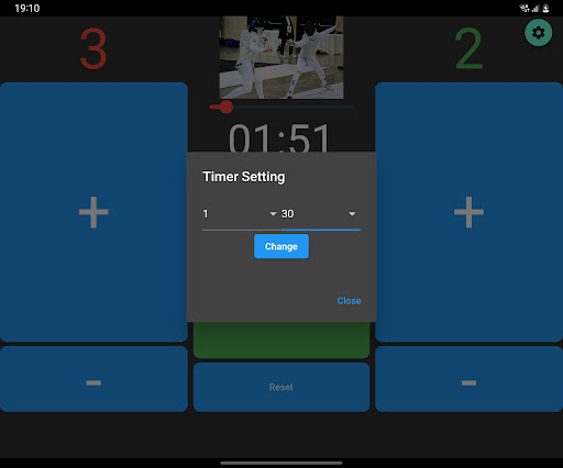 Fencing Scorer with Video Screen 3