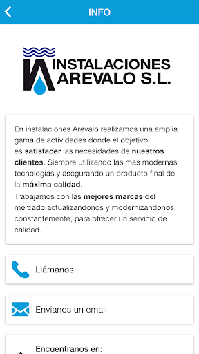 Instalaciones Arévalo Screen 2