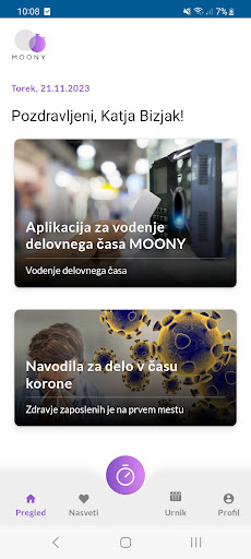 Android application My Moony screenshort