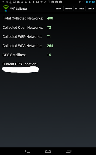 Wifi Collector Screen 2