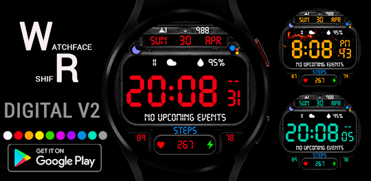 Digital V2 Watch Face Wear OS