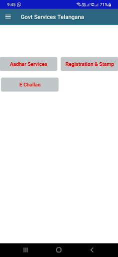 Govt Services Telangana Screen 2