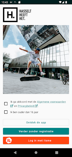 Android application Hasselt-app screenshort