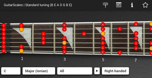 Android application GuitarScales (7 strings) screenshort