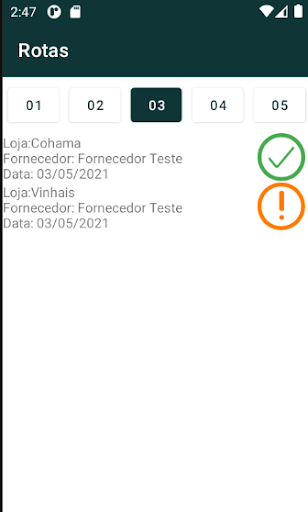 Android application Jui Promotor screenshort