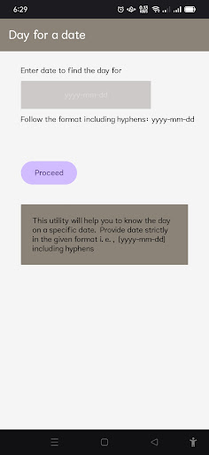 Dates-n-Days Screen 3