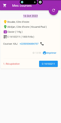 UTB Colis Screen 2