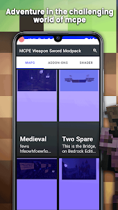 MCPE Weapon Sword Modpack