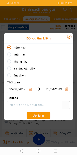 Bưu cục di động VNPost Screen 3