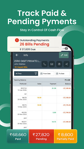 Screenshot of Uni Invoice & Billing Manager