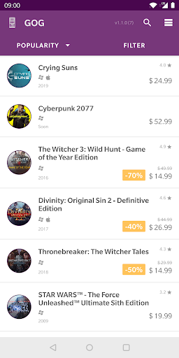 Good Old GOG Screen 2