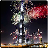 Fireworks in Dubai Video LWP icon