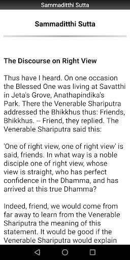 Sammaditthi Sutta Screen 2