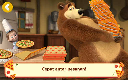 Rumah Pizza Masha and the Bear screenshot 12