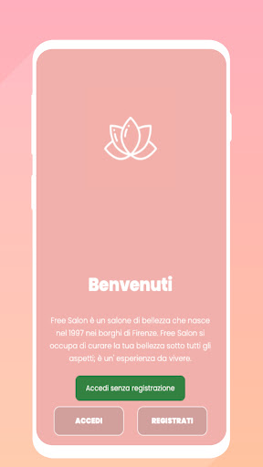 Android application Salon Gest screenshort