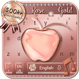 Crystal Apple Rose Gold - Music Keyboard Theme icon