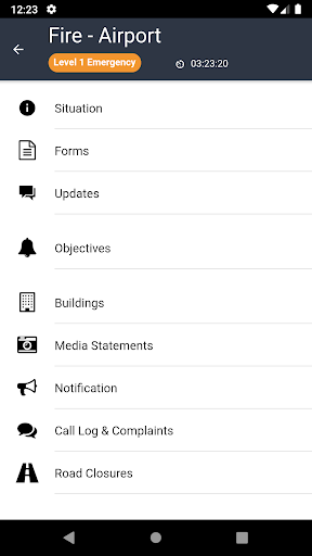 Android application D4H Incident Management screenshort