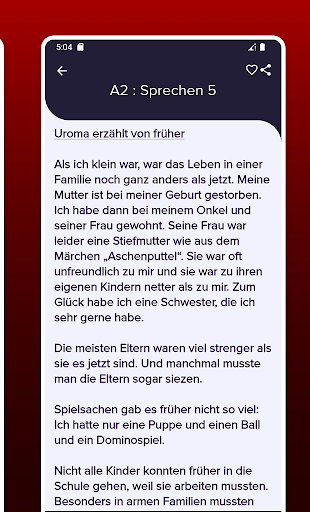 Deutsch Sprechen A2 Screen 3