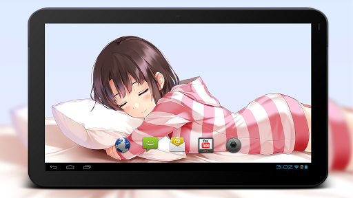Sleeping Girl Anime Wallpaper