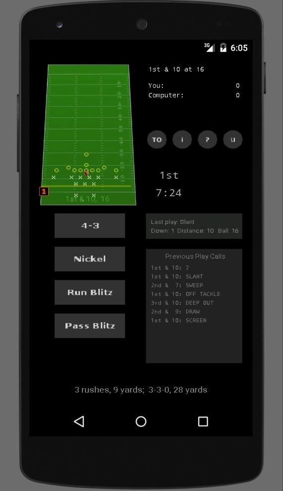 Android application XO Play (football game) screenshort