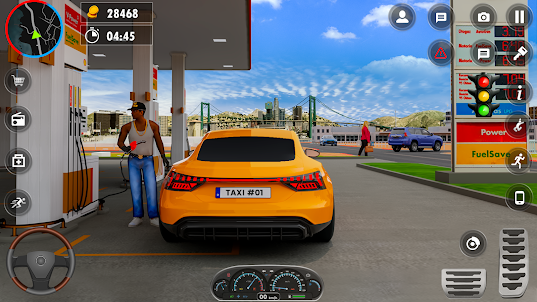 出租车模拟器游戏：汽车游戏