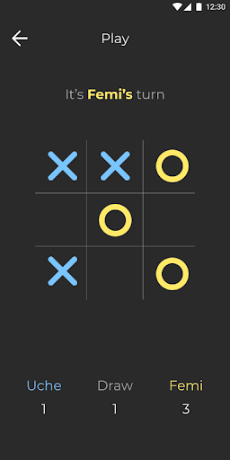 TicTacToe Screen 3