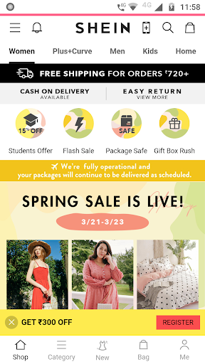 Cheap Women Clothing App Screen 2