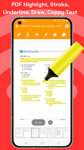 Android application PDF Highlight & PDF Reader screenshort