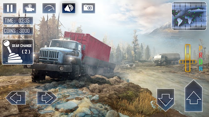 #2. Russian Truck Driving Off Road (Android) By: AF-games Studio