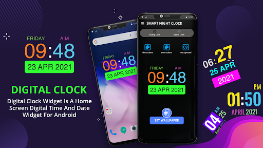 Smart Night Clock - Wallpaper Screen 2