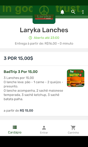 Laryka Lanches Screen 2
