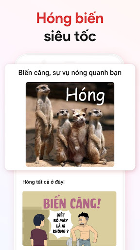 Android application HOBI: Hóng biến, Video hài screenshort