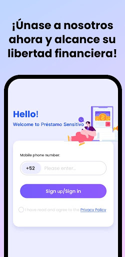 Préstamo Sensitivo Screen 2