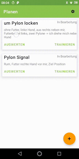 Android application PlanTrainDoc screenshort
