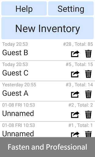 Android application Inventory Wizard - Invoicing screenshort