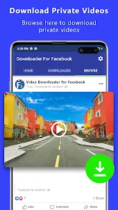 Video downloader for facebook