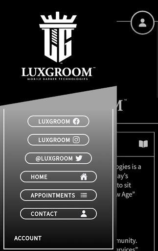 Android application LUXGROOM screenshort