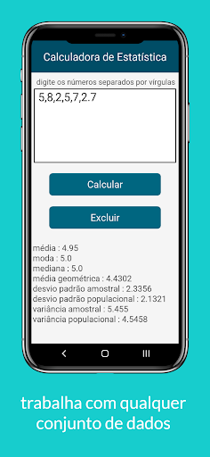 Calculadora de Estatística PRO Screen 3