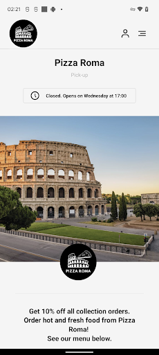 Android application Pizza Roma - Selby screenshort