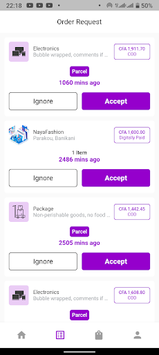Kidaaga Courier Screen 3